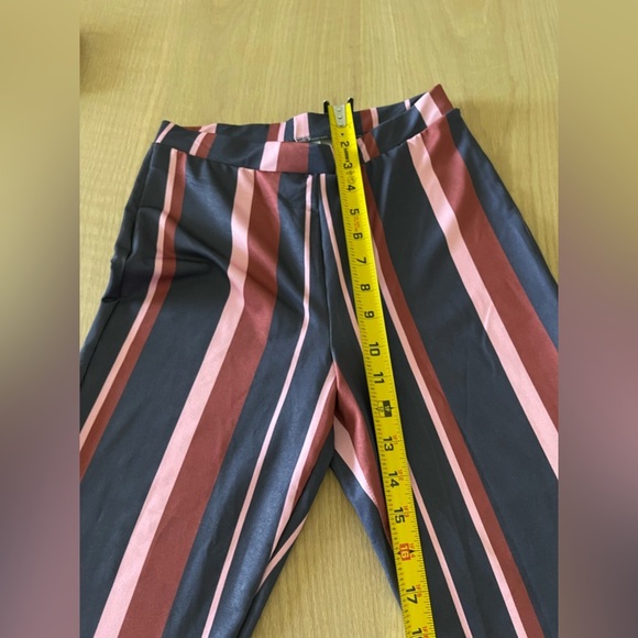 Asos| Vertical Striped Wide Leg Flare Pants, 70’s Boho Style—Size 2•Bell Bottoms - Picture 12 of 13